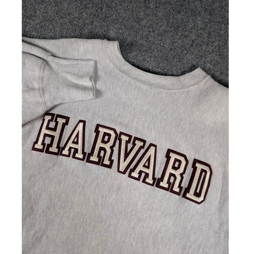 Vtg Harvard Champion Reverse Weave Sweatshirt Mens XL Made in USA Embroidered‎